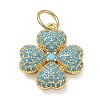 Brass Micro Pave Cubic Zirconia Pendants KK-CBA56EF-29G-02-1
