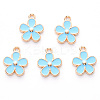 Alloy Enamel Charms ENAM-R059-02-M-RS-2