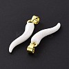 Rack Plating Brass Enamel Charms KK-C008-19G-03-4