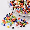 Mixed Color 8/0 Opaque Colours Round Glass Seed Beads X-SEED-A010-3mm-51-1