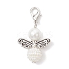 50Pcs Acrylic Imitation Pearl & Glass Pearl Angel Pendant Decorations HJEW-JM03480-03-2