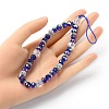 Rondelle Glass & Polymer Clay Rhinestone Beads Phone Hand Strap Chains HJEW-YW0001-05B-3