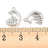 Brass Micro Pave Cubic Zirconia Pendants KK-E090-20P-3