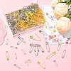 300Pcs 6 Styles Iron Safety Pins NEED-YW0001-08-5