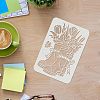 Large Plastic Reusable Drawing Painting Stencils Templates DIY-WH0202-233-3