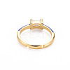 Brass Enamel Cuff Rings RJEW-T016-23D-NF-2