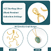 1Pc 925 Sterling Silver Blank Pendant Cabochon Settings STER-BC0002-44G-4