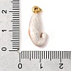 304 Stainless Steel Enamel Pendants STAS-B093-33G-06-3