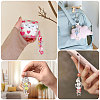 48Pcs 6 Colors Transparent Electroplate Glass Pendant Decorations HJEW-CA00071-7