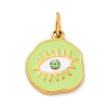 304 Stainless Steel Enamel Pendants STAS-I331-06G-2
