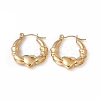 Ion Plating(IP) 304 Stainless Steel Claddagh Earrings EJEW-G314-12G-1