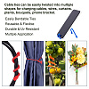 CRASPIRE 24Pcs 24 Style Reusable Silicone Cable Tie AJEW-CP0001-94-6