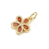 Brass Micro Pave Cubic Zirconia Pendants KK-A269-03A-G02-2