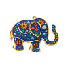304 Stainless Steel Enamel Big Pendants STAS-OY005-31G-3