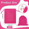 30Pcs Rectangle Velvet Drawstring Pouches TP-NB0001-61A-2