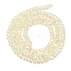 Electroplate Glass Beads Strands GLAA-Q105-03-04-2