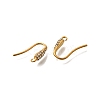 304 Stainless Steel Rhinestone Earring Hooks LS-STAS-D310-01G-01-2