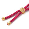Cotton Cord Bracelet Making KK-F758-03G-G-3