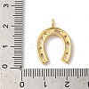 Rack Plating Brass Clear Cubic Zirconia Pendants X-KK-Z056-19G-3