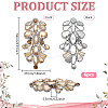 6Pcs Glass and Alloy DIY Clothing Accessories DIY-FG0008-13B-2