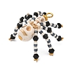 Halloween Theme Dyed Synthetic Turquoise & Glass Seed Beads Pendants PALLOY-MZ00774-03-4