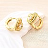 Heart Brass Micro Pave Clear Cubic Zirconia Hoop Earrings EJEW-Z121-05G-3
