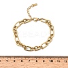 304 Stainless Steel Figaro Chains Bracelet for Women BJEW-Z140-03G-5