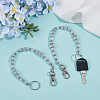 2Pcs Glass Keychain HJEW-SC0002-31-3