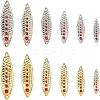 12 Pcs 6 Styles Zinc Alloy Fishing Bait Jig Head Spoon Lure FIND-FH0001-61-1