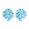 Painted Poplar Wood Pendants WOOD-S045-067E-1