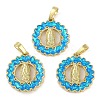 Rack Plating Brass Pendants KK-U032-20G-03-1