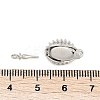 Brass Micro Pave Cubic Zirconia Box Clasps KK-P291-43P-02-3