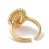 Adjustable Brass Micro Pave Clear Cubic Zirconia Cuff Rings KK-K258-36G-RS-3