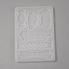 DIY Cloud & Cat & Candy & Bowknot Shape Hair Clip Ornament Silicone Molds DIY-TAC0009-07-1
