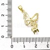 Rack Plating Brass Micro Pave Clear Cubic Zirconia Pendants KK-M309-16G-03-3