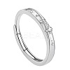 999 Sterling Silver with Clear Cubic Zirconia Finger Rings FS-WG8222C-01-1