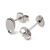 Non-Tarnish 304 Stainless Steel Stud Earring Findings LS-X-STAS-R063-38-1