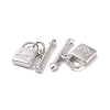 Rack Plating Brass Toggle Clasps LS-ZIRC-C042-12P-3