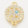 Alloy Rhinestone Links connectors ALRI-S170-33G-1