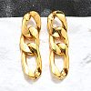 Iron Plating(IP) 304 Stainless Steel Stud Earrings EJEW-D095-23G-4