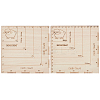 2Pc Square Wooden Crochet and Knitting Gauge DIY-BC0014-02-1