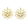 Ion Plating(IP) 201 Stainless Steel Pendants STAS-N098-050LG-2