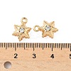 Brass Micro Pave Cubic Zirconia Pendants KK-S531-12G-E-3