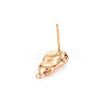 Brass Earring Findings KK-S356-442-NF-3