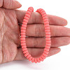 Handmade Polymer Clay Beads Strands CLAY-N008-20-6