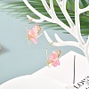 Electroplated Natural Quartz Wire Wrapped Earrings for Girl Women EJEW-JE04645-01-2