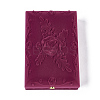 Rose Flower Pattern Velvet Jewelry Set Boxes VBOX-O003-02-1