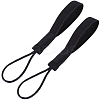 2Pcs Cowhide Leather Car Key Chain Pendant Decorations AJEW-CL0001-80A-1