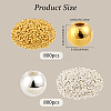 1600Pcs 2 Colors CCB Plastic Beads CCB-PA0001-04A-2