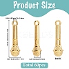60Pcs Zinc Alloy Pendants FIND-SC0016-31G-2